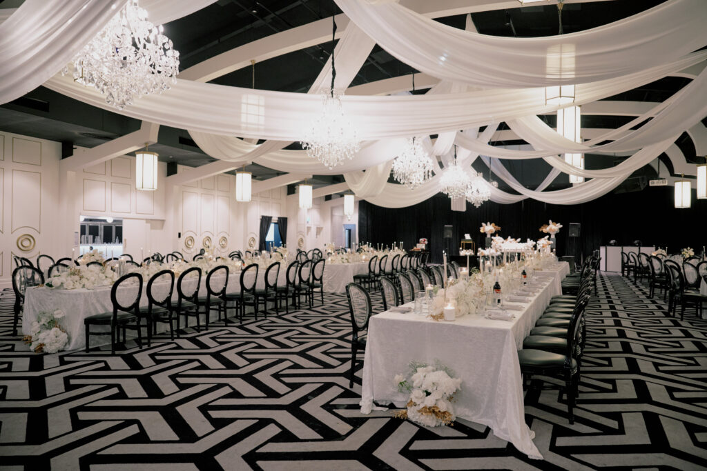 Ceiling draping Wedding